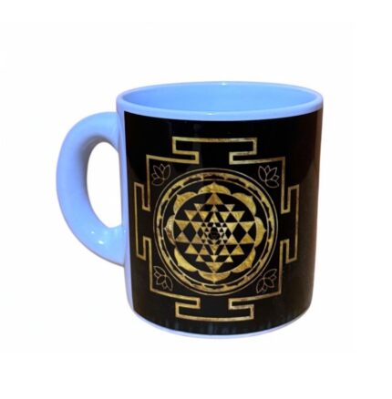 Sri Yantra Baskılı Porselen Kupa Tasarım 2
