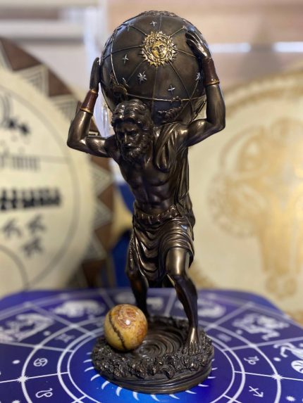 Bronz Agat Taşlı Bakır Herkül