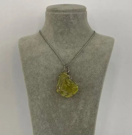 Limon Kuvars Taş Kolye Ucu