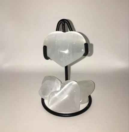 Selenit Kalp Şekilli Doğal Taş