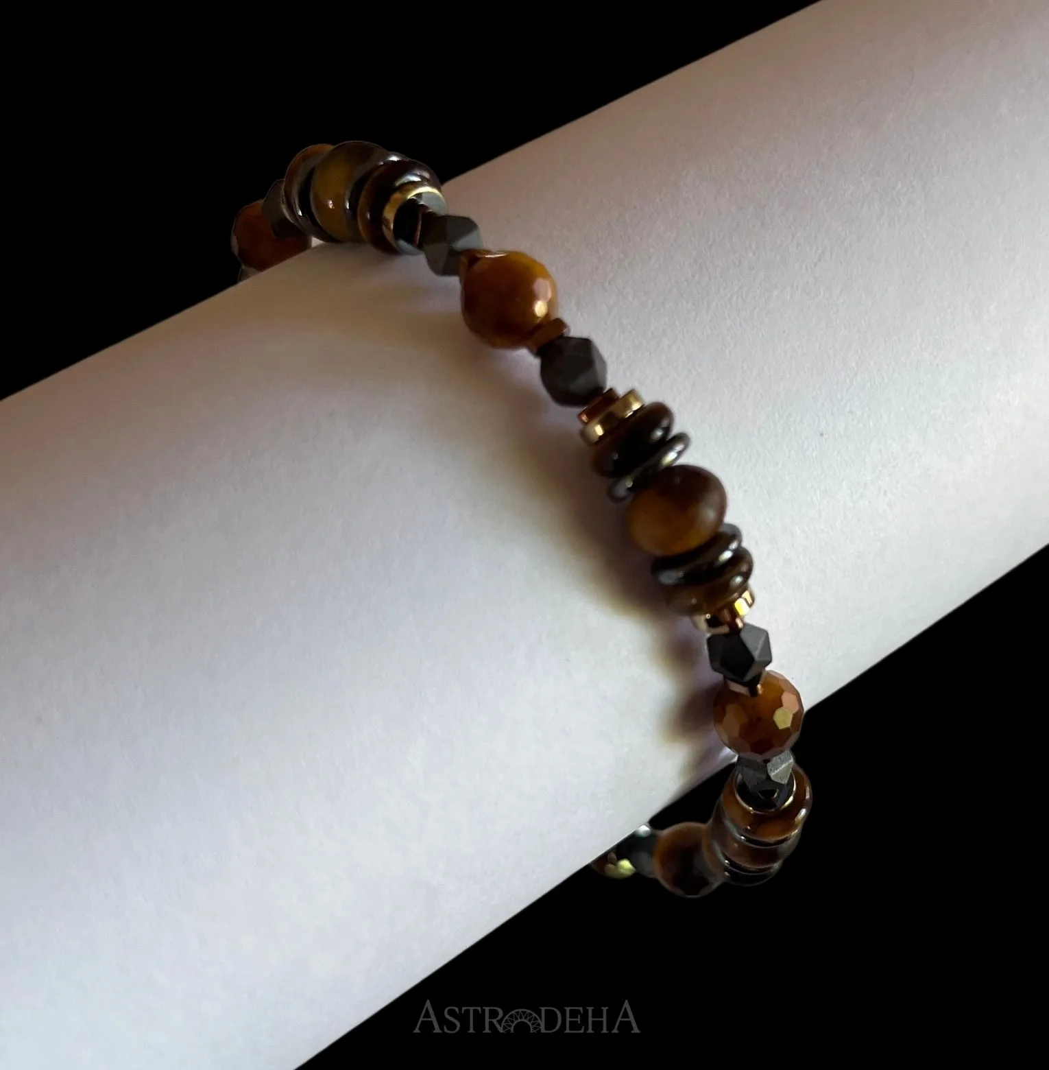 Kaplan Gözü Taşı Uniseks Kadın Erkek Tasarım Bileklik-2