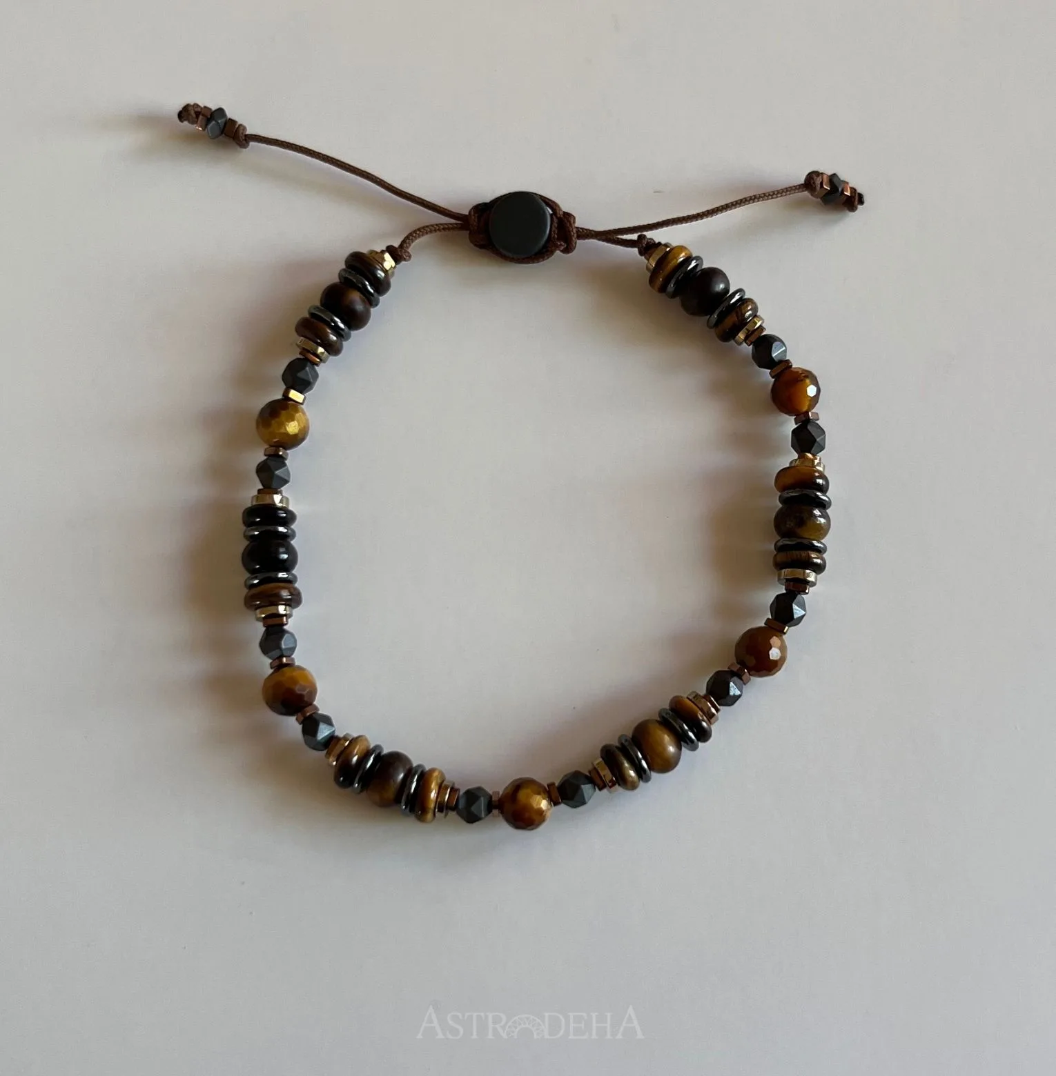 Kaplan Gözü Taşı Uniseks Kadın Erkek Tasarım Bileklik-3