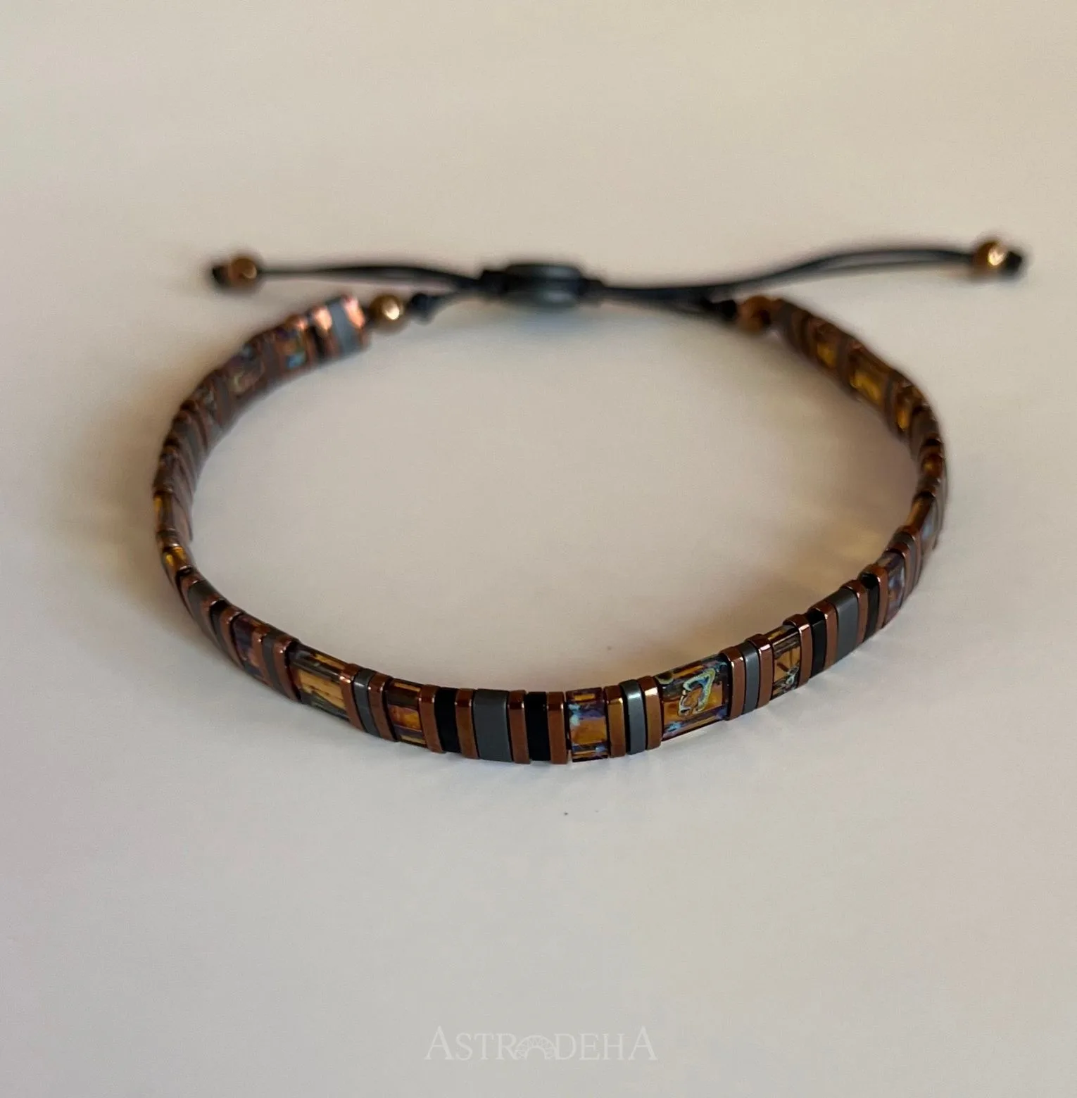 El Yapımı Uniseks Kadın Erkek Tasarım Doğal Taş Bileklik-4