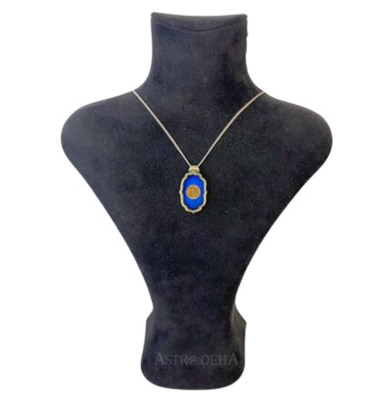 Firuze Taşlı Mineli Gümüş Kolye