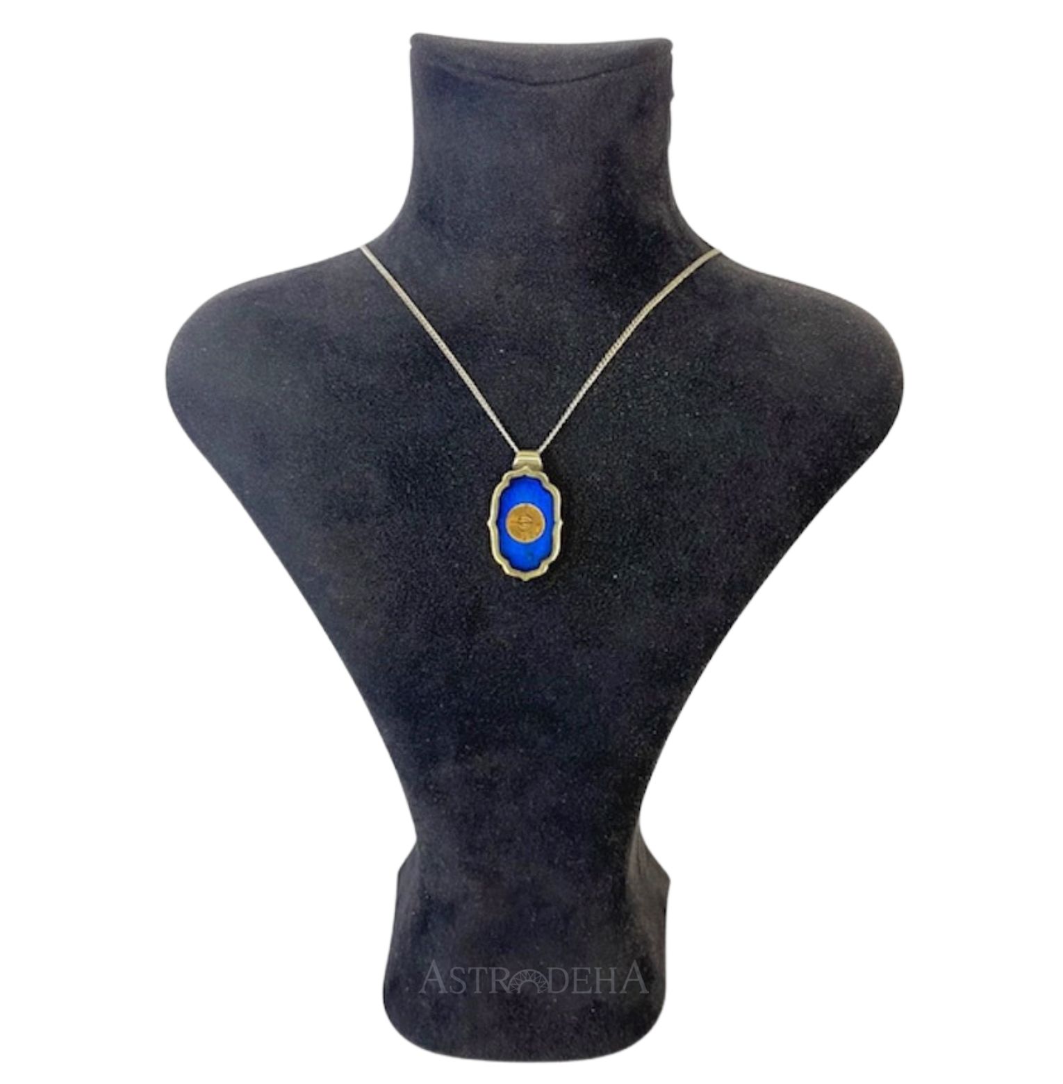 Firuze Taşlı Mineli Gümüş Kolye