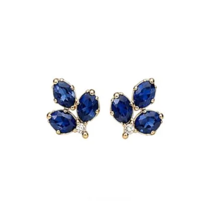 Lapis Lazuli Taşlı Çelik Küpe